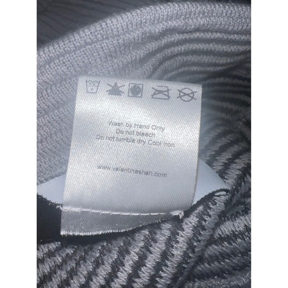 valentina shah pencil skirt wool avant garde office siren fringe black/gray m/l - Picture 4 of 5